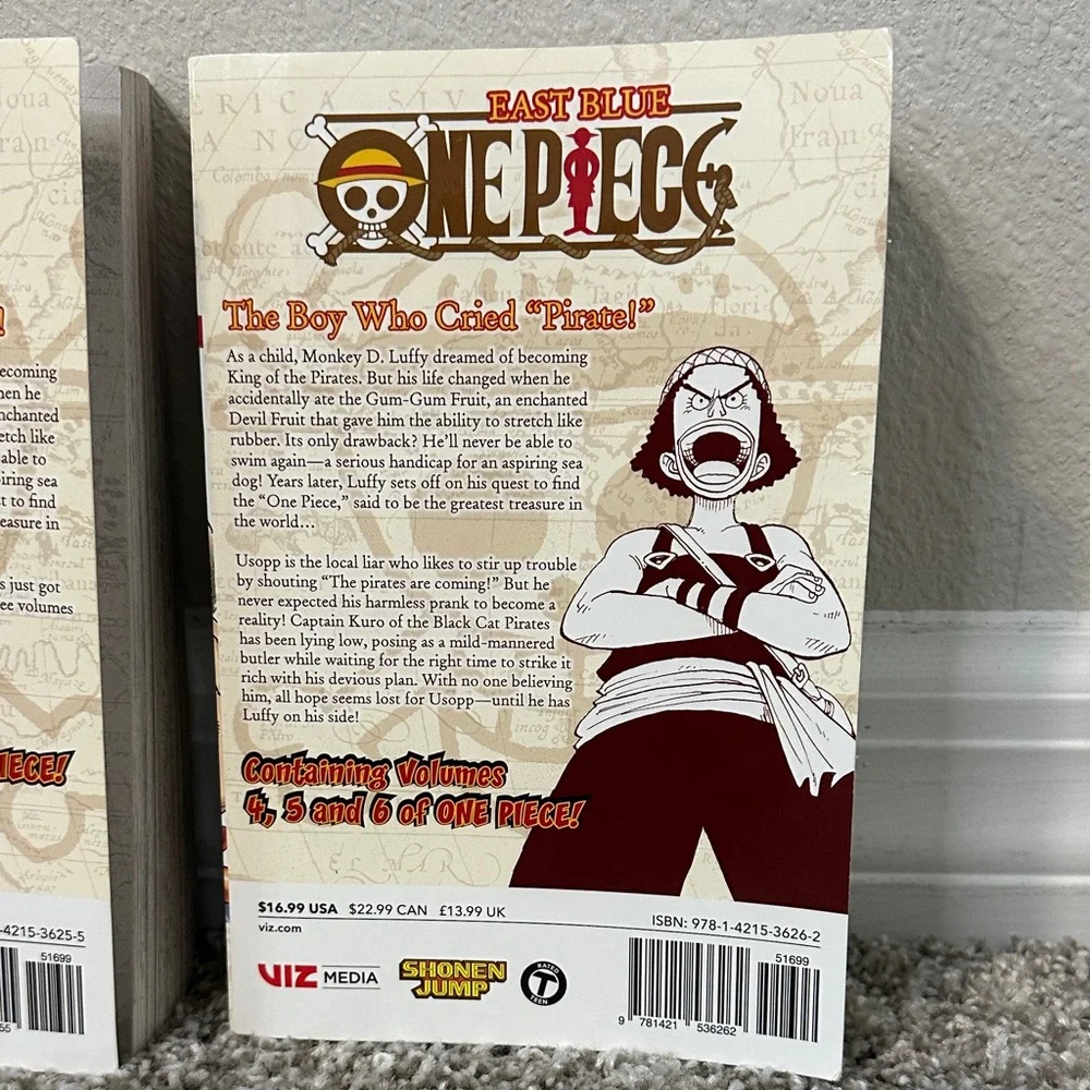 One Piece Anime Manga Book Set Volumes 1-6 by Eiichiro Oda - Picture 4 of 8